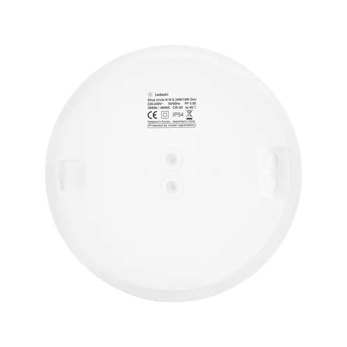 ANBAULEUCHTE LED STRIPE 270 WEISS, 18/24W, 3000/4000K, IP54, PHASEDIM