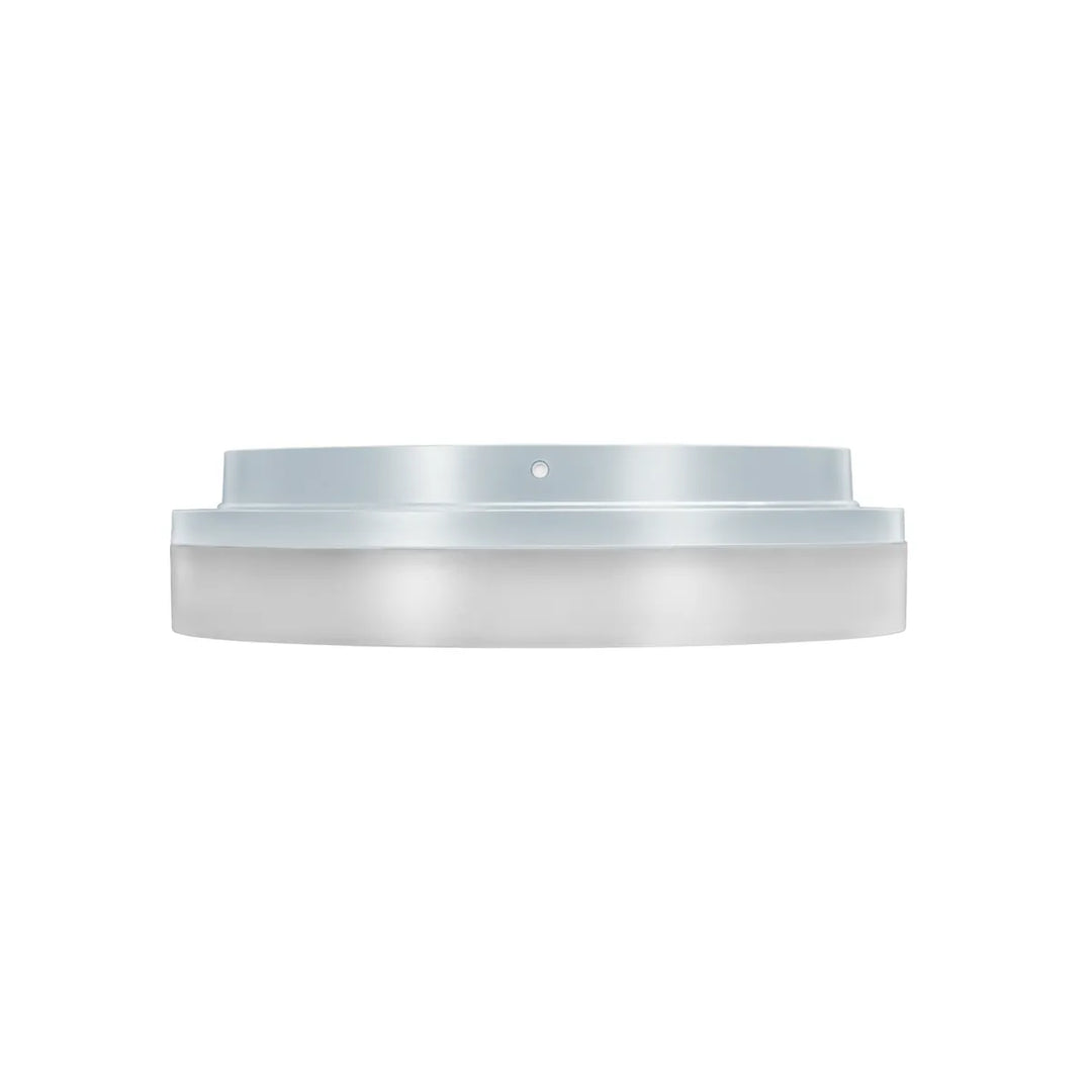 ANBAULEUCHTE LED SLICE CIRCLE N II SILBER, 10/15W, 3000/4000K, IP54, PHASEDIM