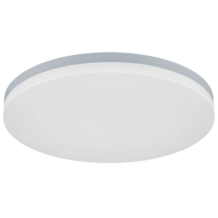 ANBAULEUCHTE LED SLICE CIRCLE IV PLUS SILBER, 24/32W, 3000/4000K, IP54, PHASEDIM