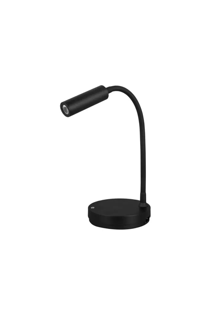 Beneito Faure STEM LED-Schreibtischleuchte mit Induktionsladefläche, matt schwarz