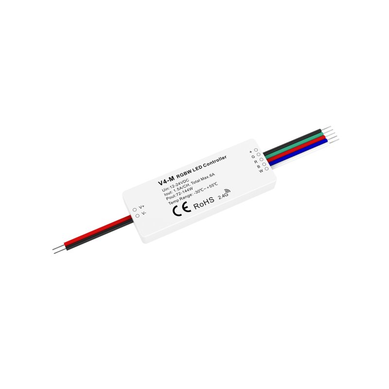 DOTLUX LED Funk-Mini Empfänger/Dimmer Fusion Technologie  4x1,5A 12-24V für mehrfarbige LED-Streifen