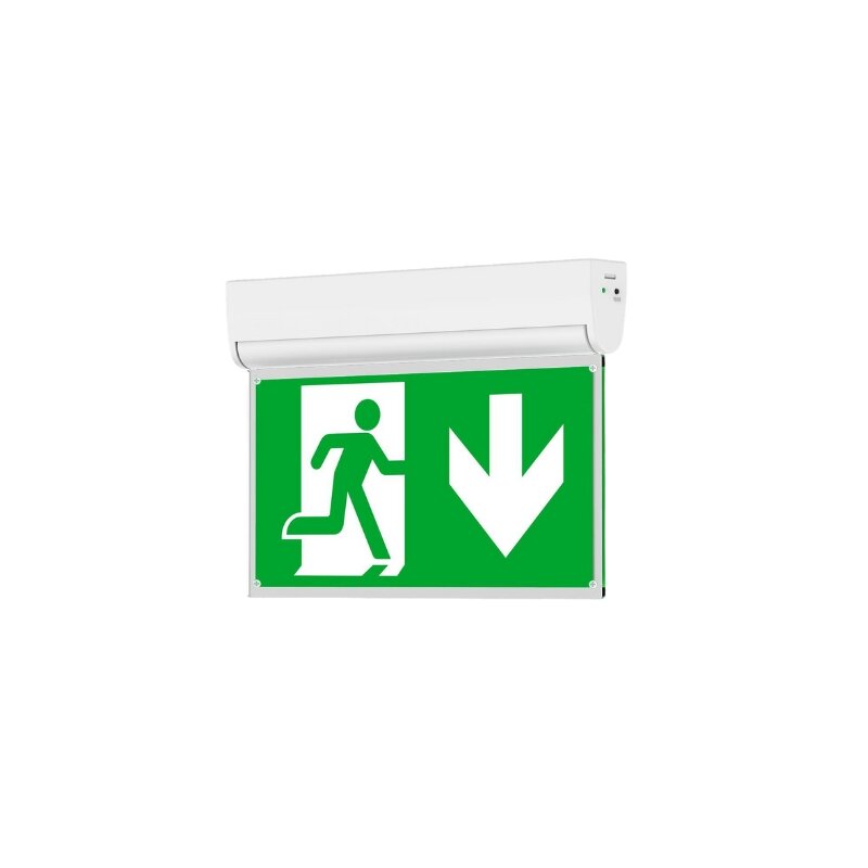 DOTLUX LED-Rettungsleuchte EXITflip max.3W 6000K inkl. 6 Piktogrammen 8h Betrieb, Li-ion Akku mit Selbsttest