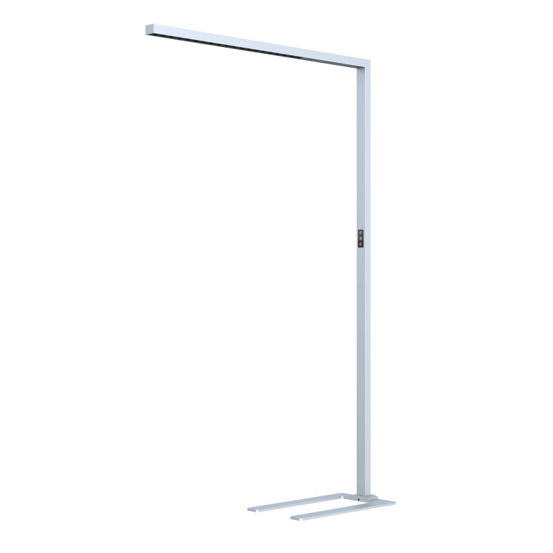 DOTLUX LED-Stehleuchte STYLEbutler 80W 4000K tageslichtabhängige Dimmung silber