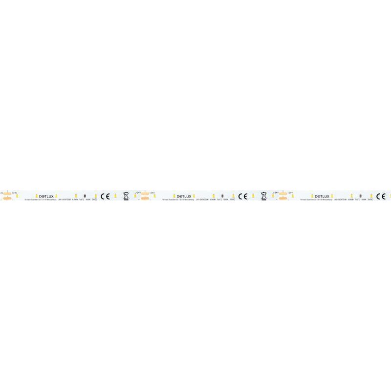 DOTLUX LED-Streifen 24W 8mm 4000K IP20 5m-Rolle inkl. 50cm Anschlusskabel beidseitig