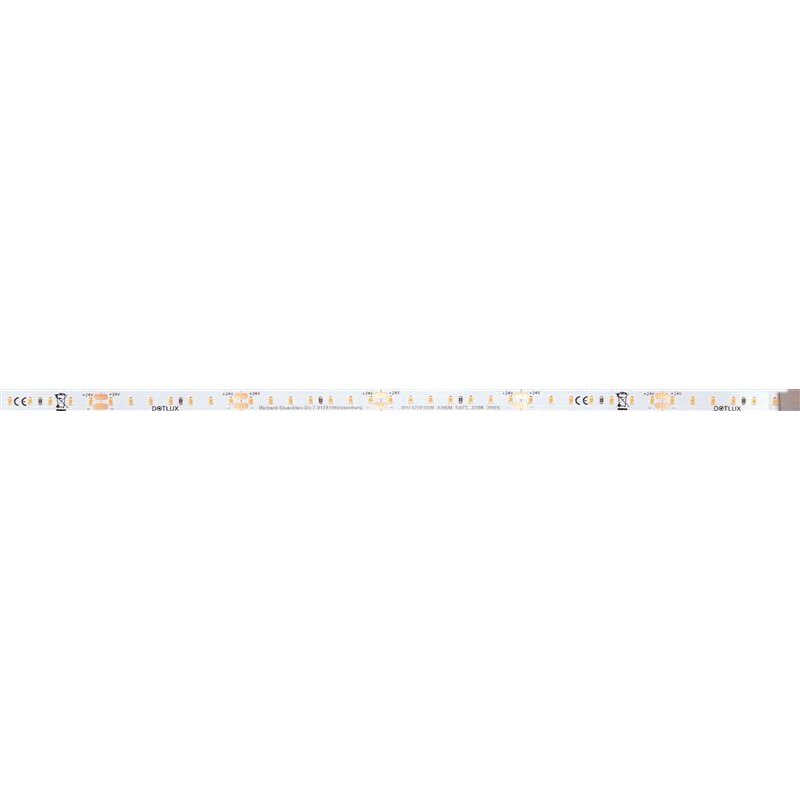 DOTLUX LED-Streifen 48W 8mm 2700K IP20 5m-Rolle inkl. 50cm Anschlusskabel beidseitig