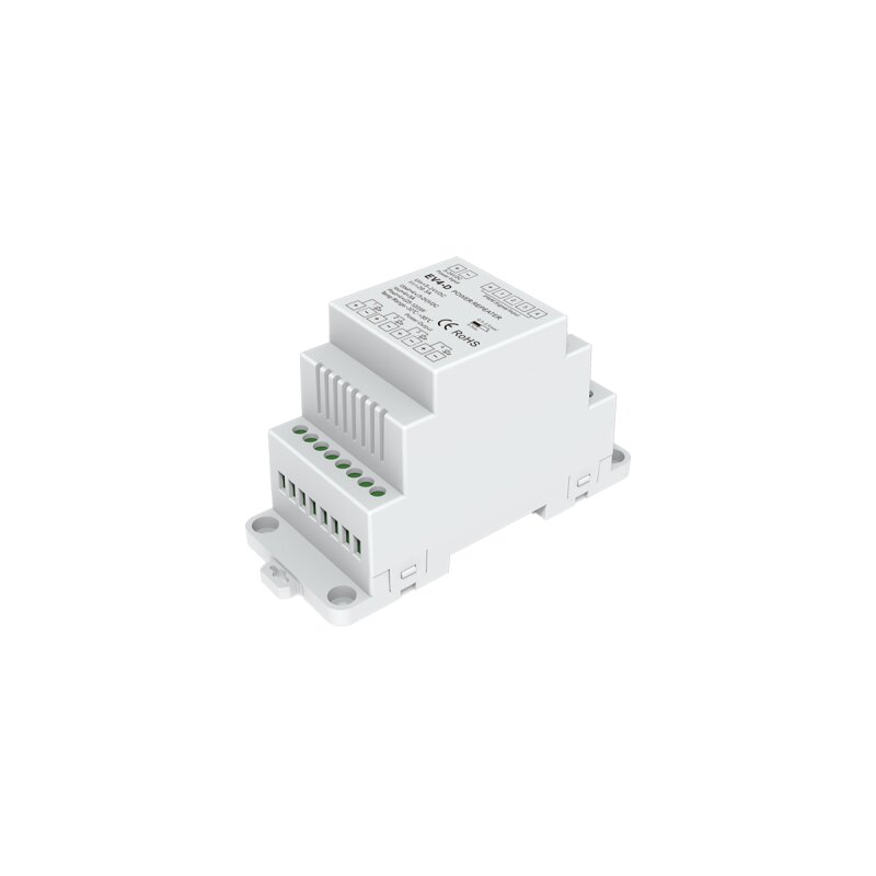 DOTLUX LED-Verstärker Hutschiene max. 480W für mehrfahrbige LED-Streifen 4 Kanäle 4x 5A (12-24V)