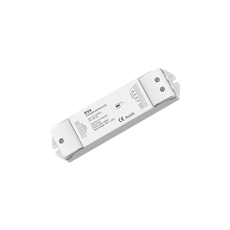 DOTLUX LED-Verstärker max. 720W für mehrfarbige LED-Streifen 4 Kanäle 4x5 A (12-36V)