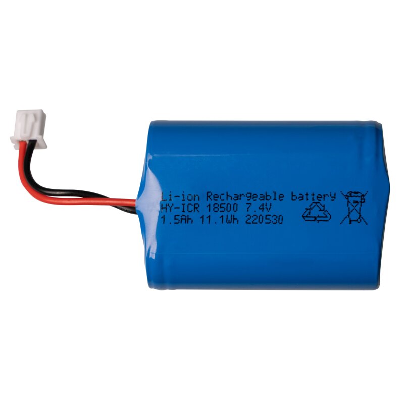 Ersatzakku für LED-Solar-Leuchten FLASHwall und FLASHground, 7,4V DC 1500mAh Li-Ion