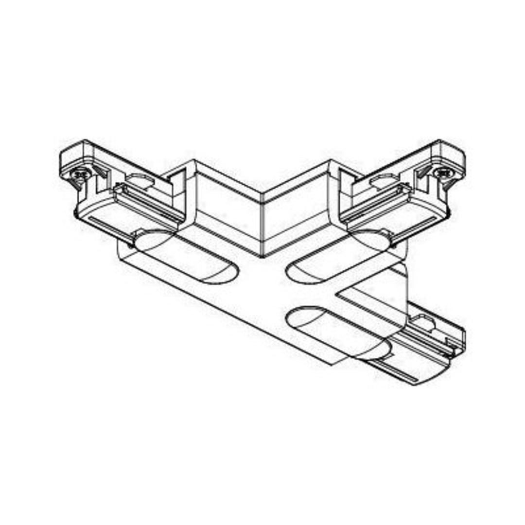 LITEN T-Verbinder links für 1-Phasen-Stromschiene weiss