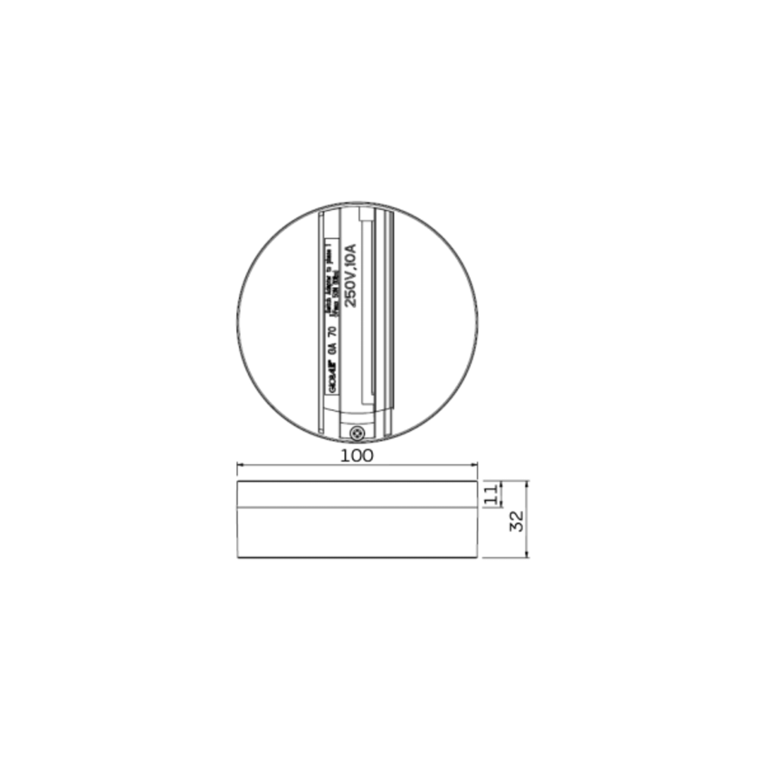 LITEN Fixpoint für 3-Phasen-Stromschiene weiss
