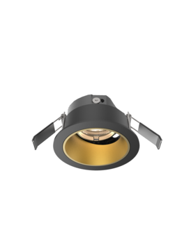 LITEN CLUB TA5 LED-Einbauleuchte Set schwarz/gold, 60°