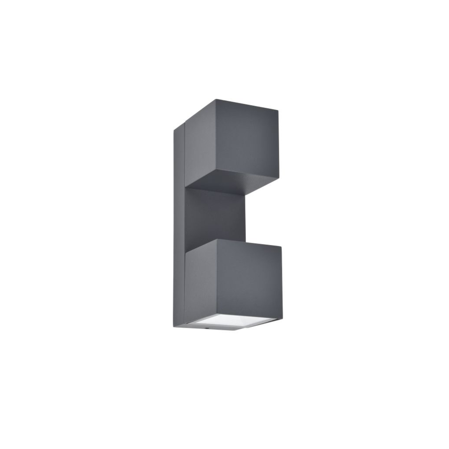 LITEN FARI LED-Wandleuchte anthrazit mit drehbarem Kopf, IP54