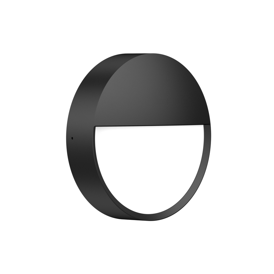 LITEN FOX LED-Wandleuchte Ø 250 mm schwarz, IP65