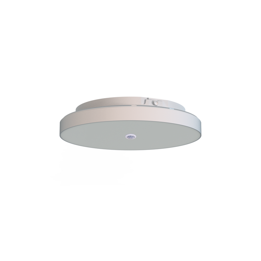 LITEN FUTURA LED-Anbauleuchte Ø 290 mm weiss, IP44, mit PIR-Sensor