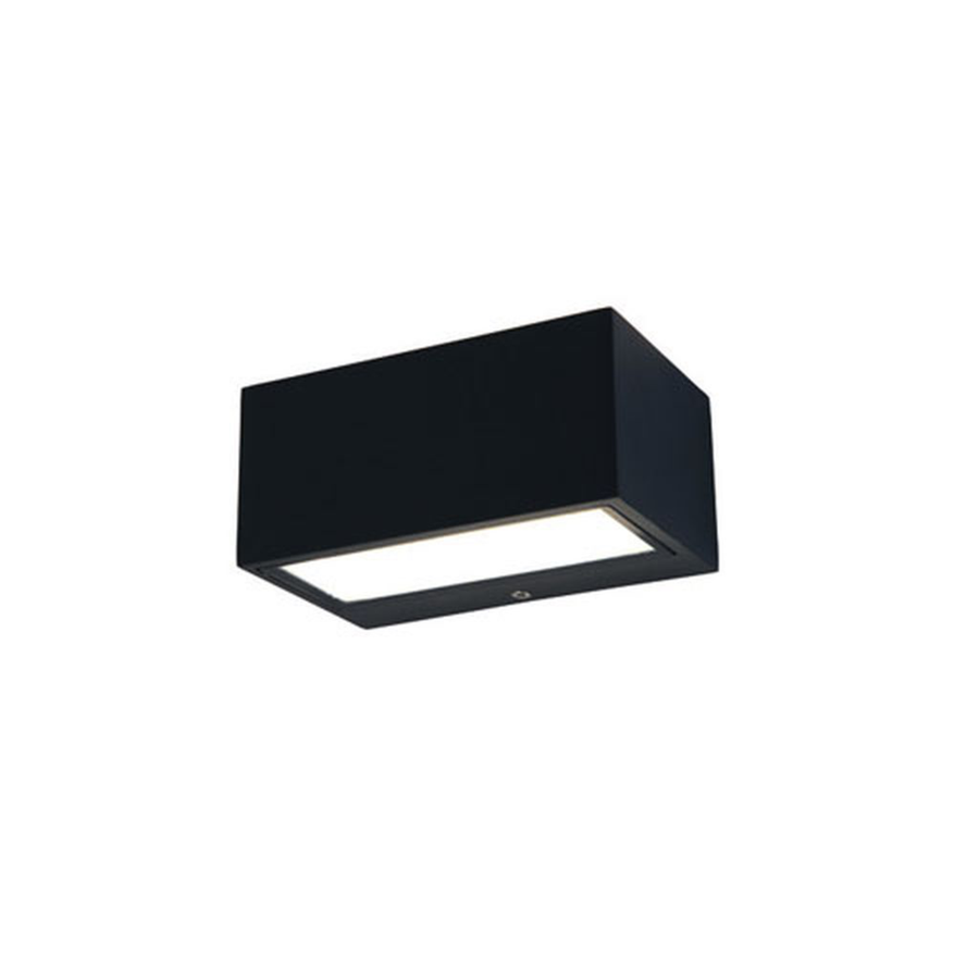 LITEN GEMINI LED-Wandleuchte B 140 mm schwarz, Up/Down, IP54
