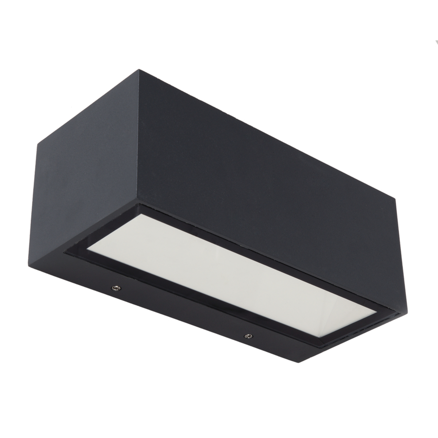 LITEN GEMINI LED-Wandleuchte B 220 mm anthrazit, Up/Down, IP54