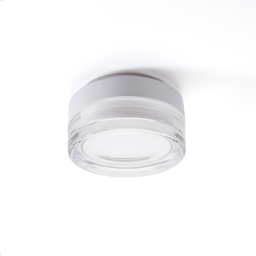 LITEN LUNEO LED-Deckenleuchte Glas klar, weiss, IP65