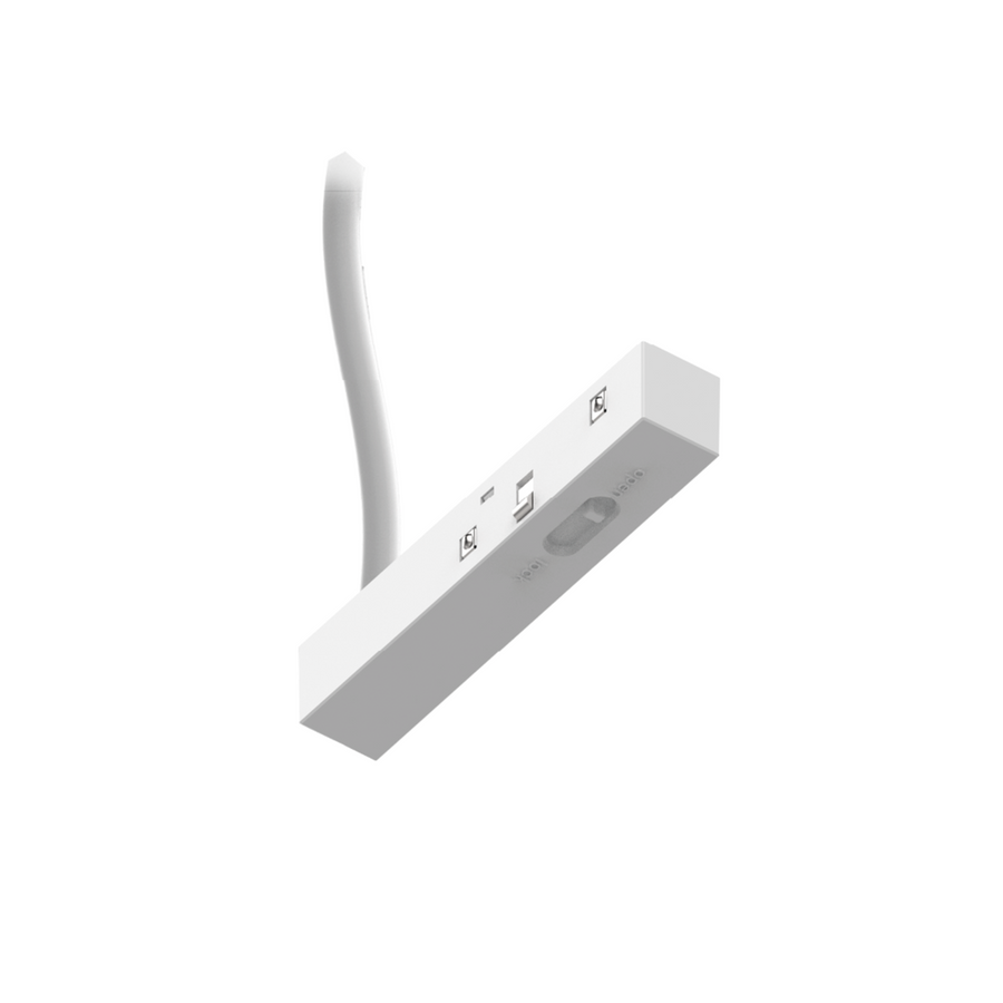 LITEN MODULINE Einspeisung, Kabellänge 2000 mm weiss für 48V-Schienensystem