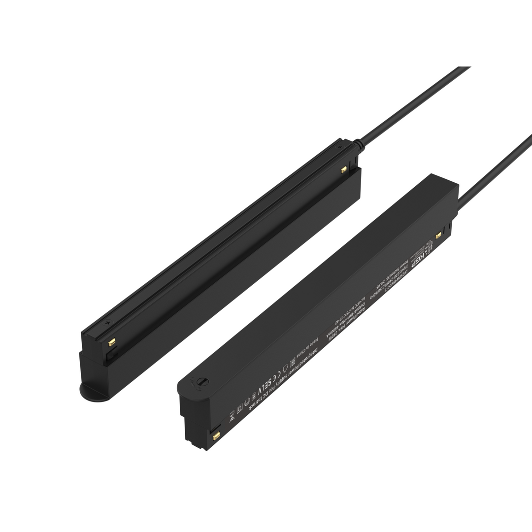 LITEN MODULINE LED-Konverter 48Vdc 250 W hoch schwarz, in Schiene verbaut