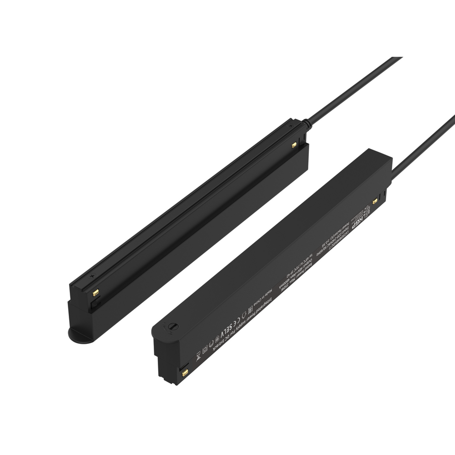 LITEN MODULINE LED-Konverter 48Vdc 250 W hoch schwarz, in Schiene verbaut