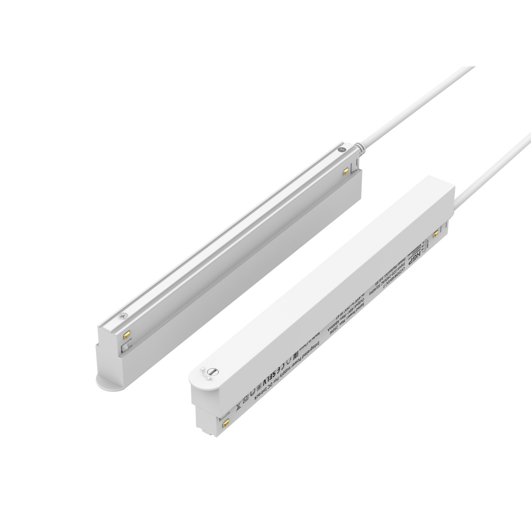 LITEN MODULINE LED-Konverter 48Vdc 250 W hoch weiss, in Schiene verbaut