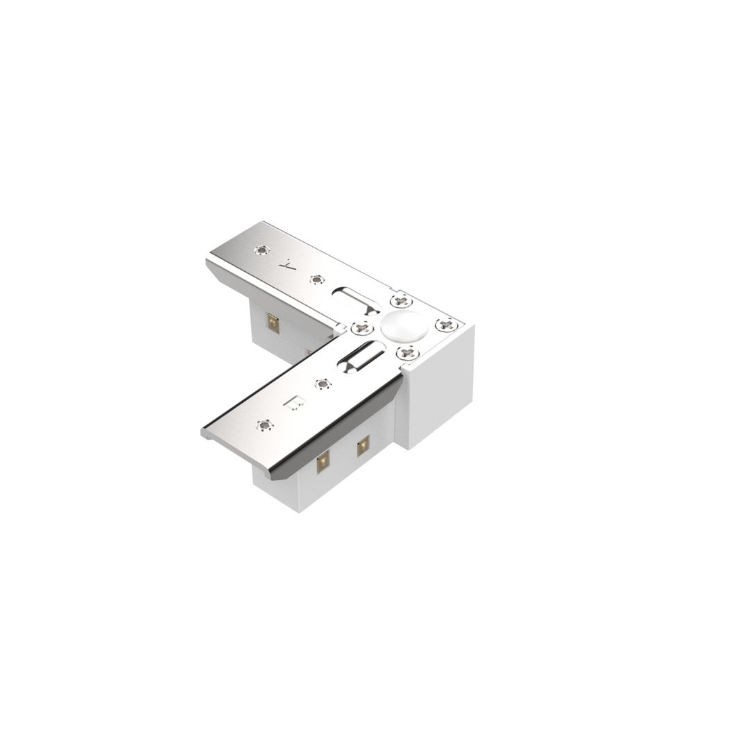 LITEN MODULINE L-Verbinder flach horizontal weiss für 48V-Schienensystem