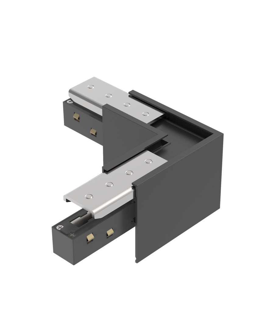 LITEN MODULINE L-Verbinder hoch horizontal schwarz für 48V-Schienensystem