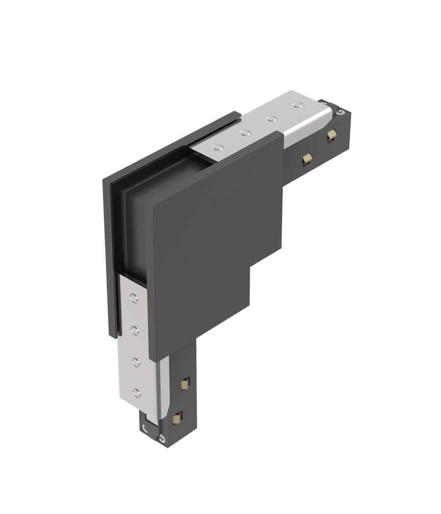 LITEN MODULINE L-Verbinder hoch vertikal schwarz für 48V-Schienensystem