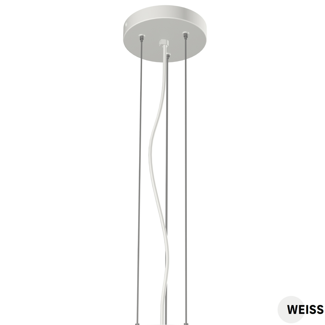 LITEN Pendel-Set für Anbauleuchte Ø 270 mm weiss, L 2000 mm