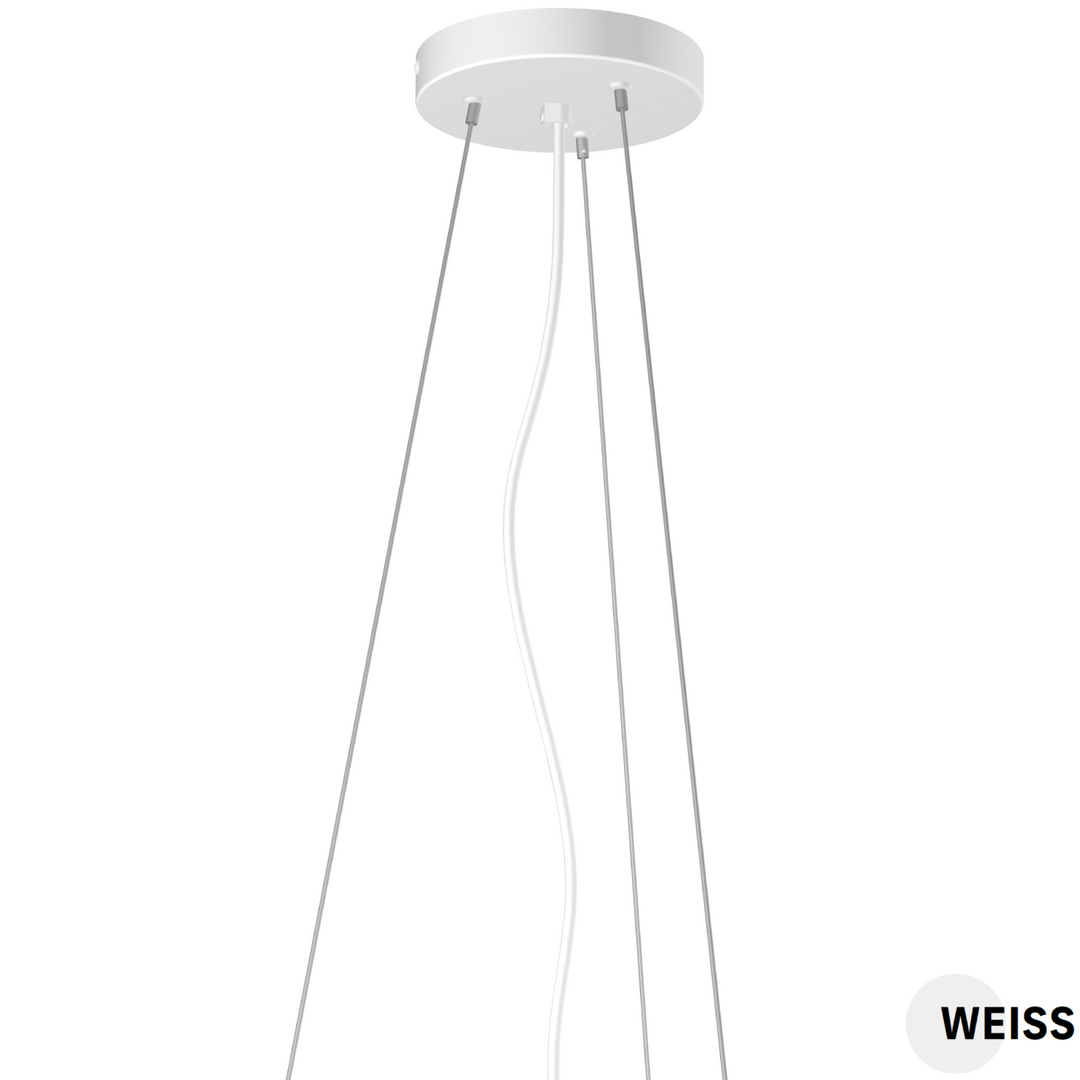 LITEN Pendel-Set für Anbauleuchte Ø 350 mm weiss, L 2000 mm