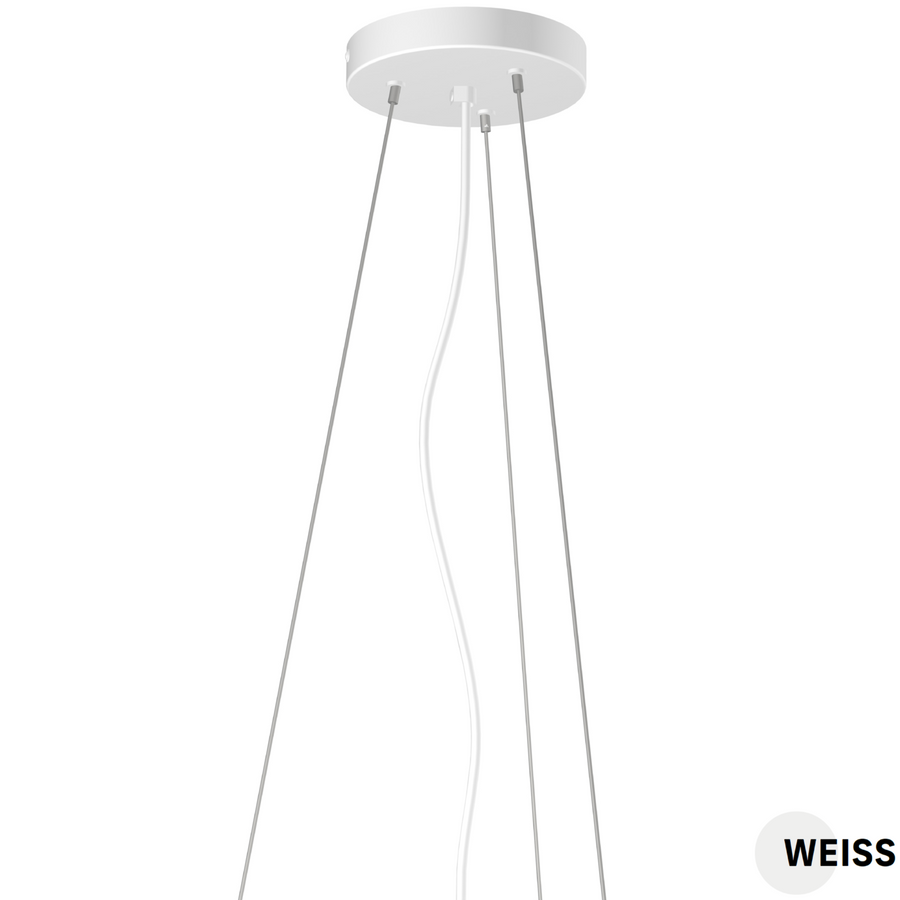 LITEN Pendel-Set für Anbauleuchte Ø 600 mm weiss, L 2000 mm