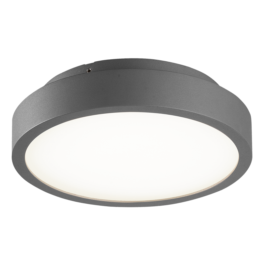 LITEN RIVA LED-Deckenleuchte rund Ø 250 mm anthrazit, IP65