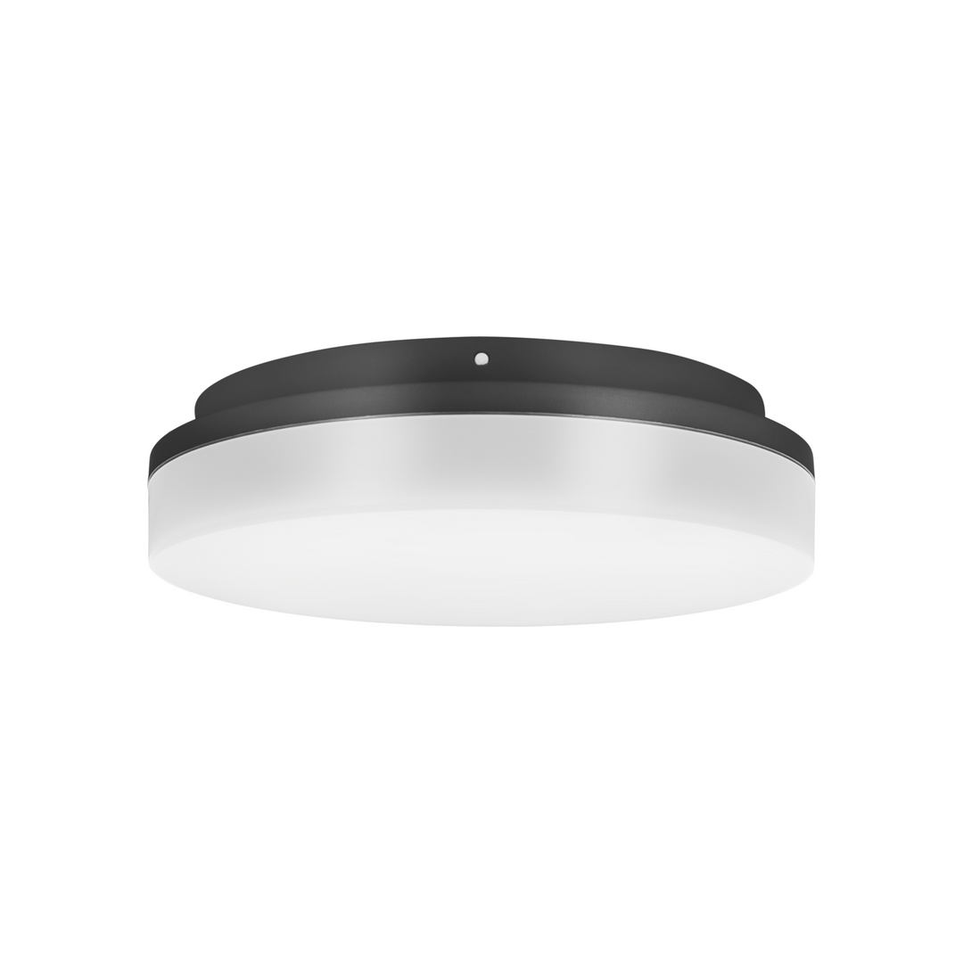 LITEN SLICE CIRCLE II LED-Deckenleuchte Ø 220 mm anthrazit, IP54, mit HF-Sensor