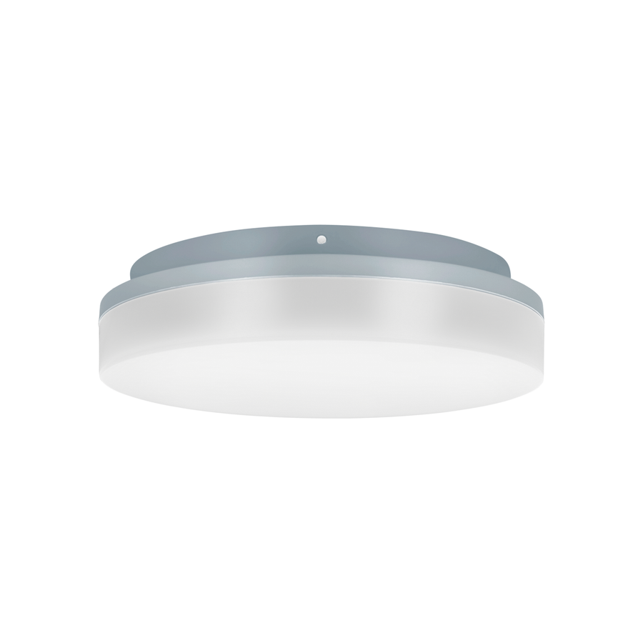LITEN SLICE CIRCLE II LED-Deckenleuchte Ø 220 mm silber, IP54, mit HF-Sensor