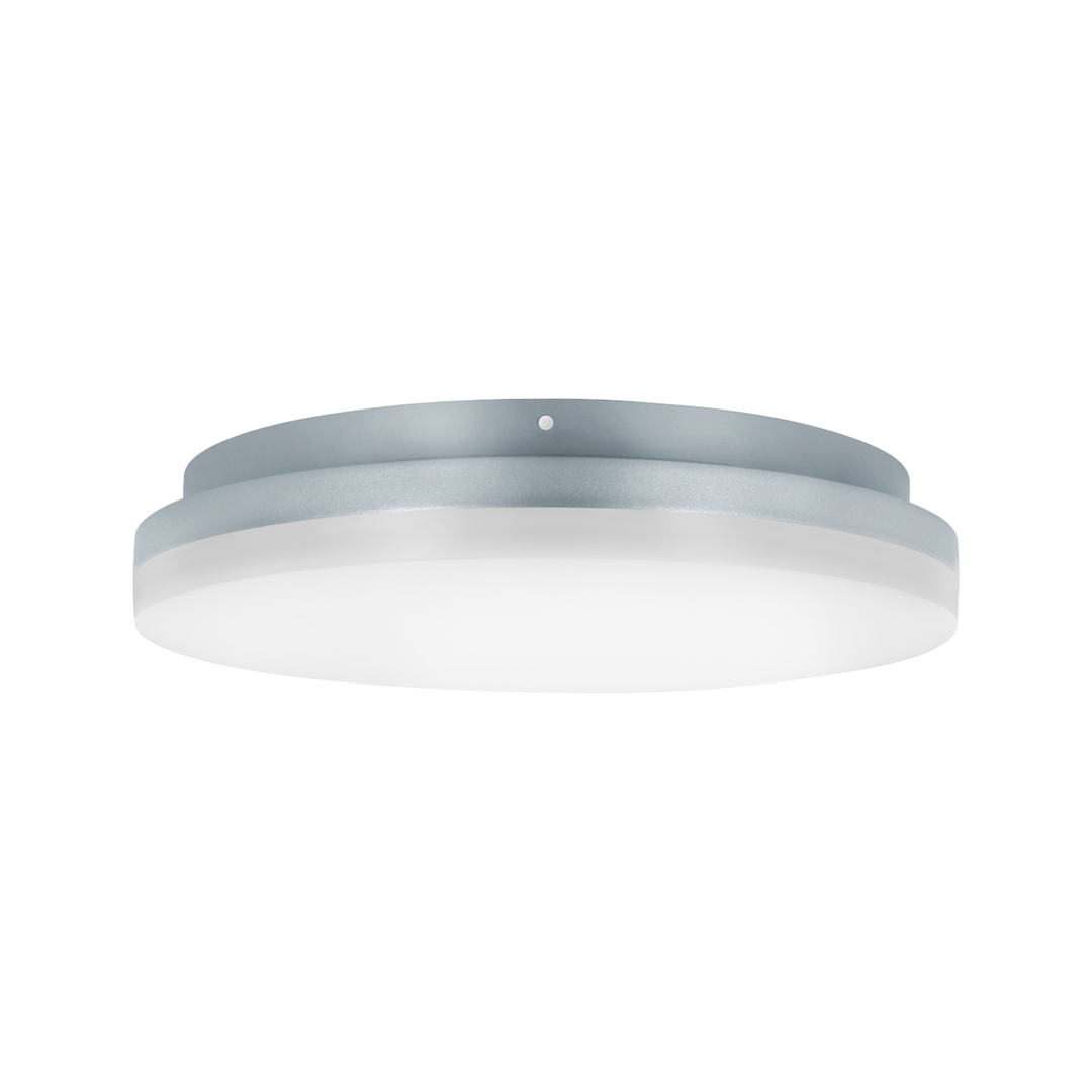 LITEN SLICE CIRCLE III LED-Deckenleuchte Ø 270 mm silber, IP54, DALI2