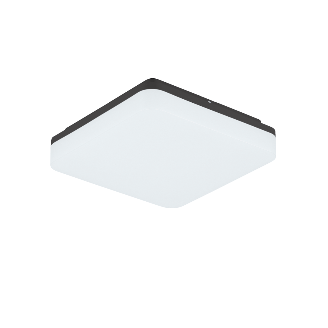 LITEN SLICE SQUARE II N LED-Anbauleuchte 210x210 mm anthrazit, IP54, mit HF-Sensor