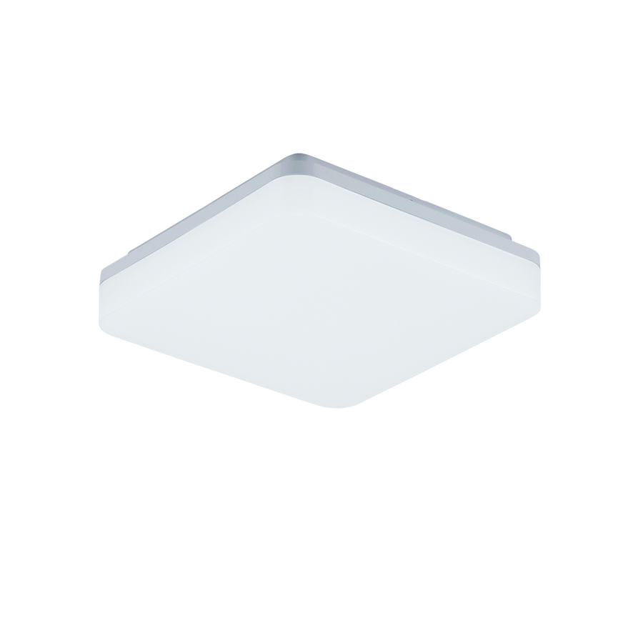 LITEN SLICE SQUARE II N LED-Anbauleuchte 210x210 mm silber, IP54