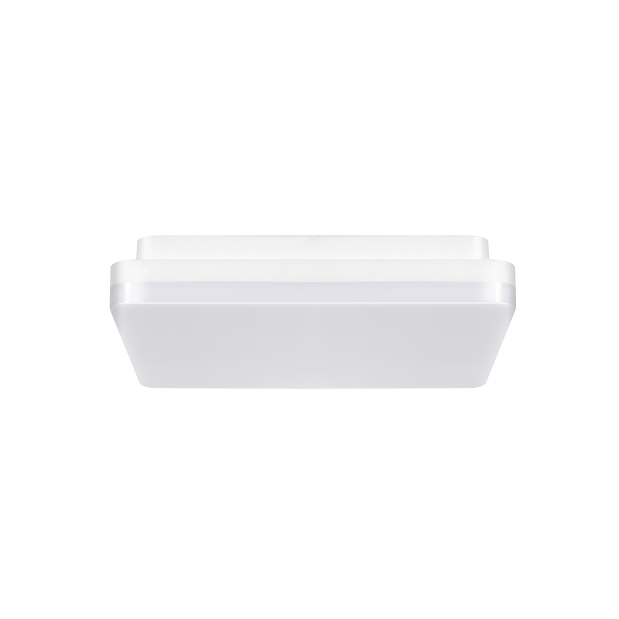LITEN SLICE SQUARE III N LED-Anbauleuchte 260x260 mm weiss, IP20, Ein/Aus + Notlicht 1h