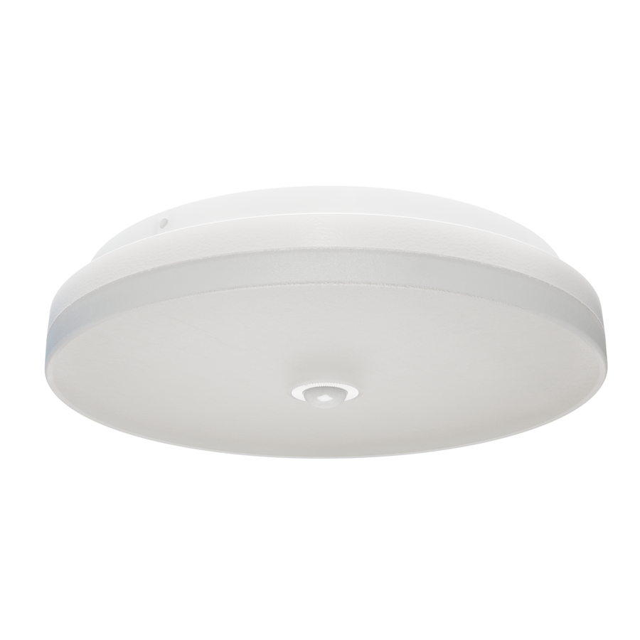 LITEN SPICE LED-Anbauleuchte Ø 280 mm weiss, IP54, mit PIR-Sensor