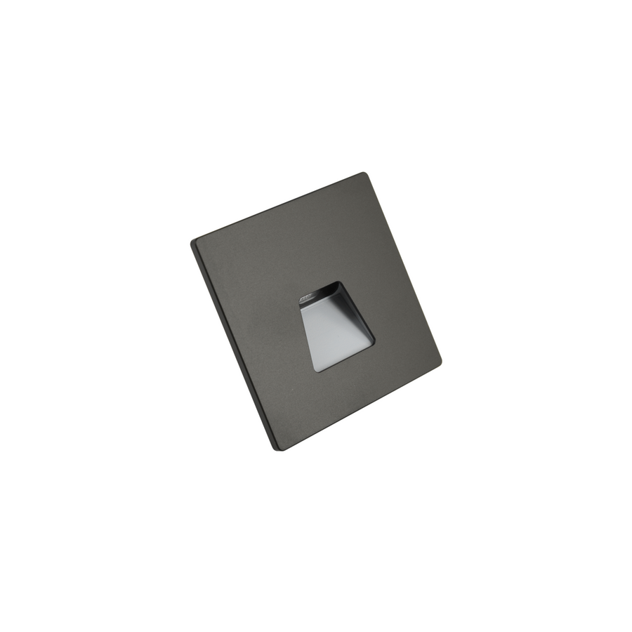 LITEN STEP LED-Wandeinbauleuchte breitstrahlend schwarz, IP65
