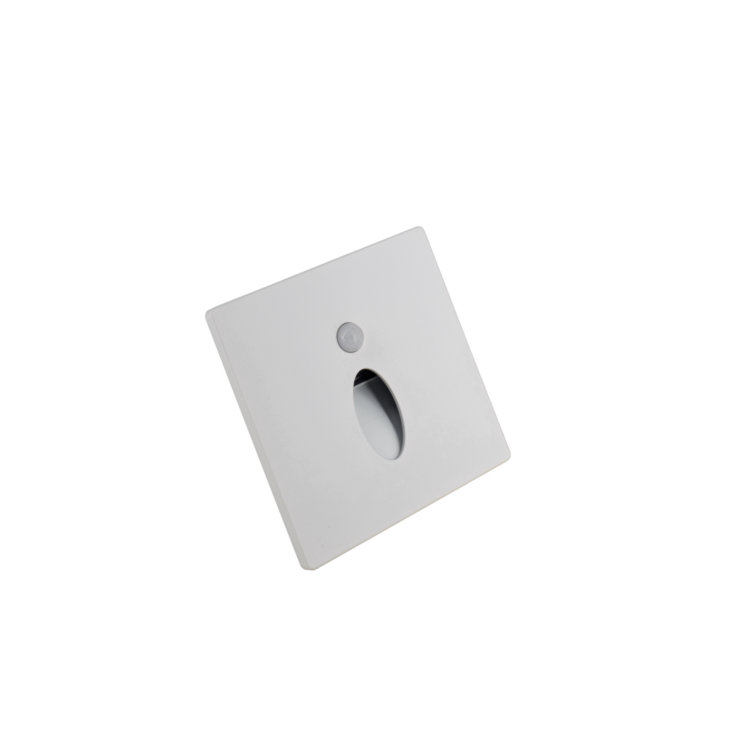 LITEN STEP LED-Wandeinbauleuchte engstrahlend weiss, IP65, mit Bewegungsmelder