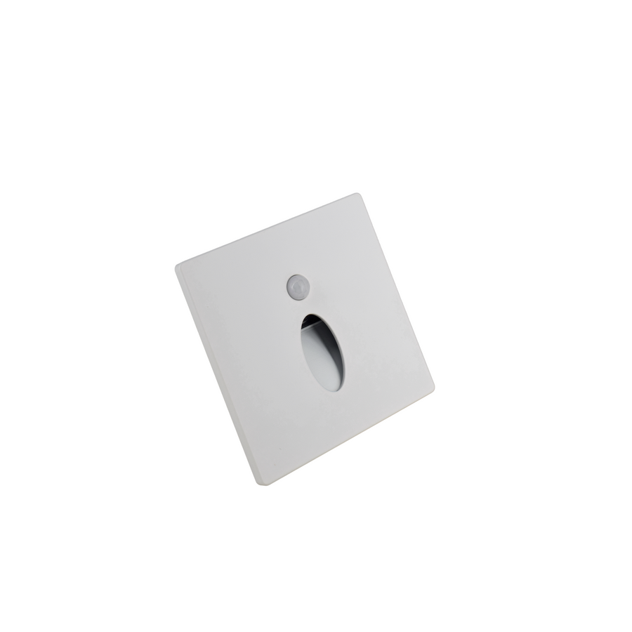LITEN STEP LED-Wandeinbauleuchte engstrahlend weiss, IP65, mit Bewegungsmelder