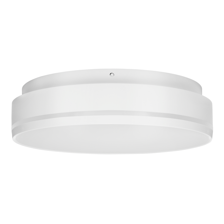 LITEN STRIPE LED-Anbauleuchte Ø 270 mm weiss, IP54, PhaseDIM