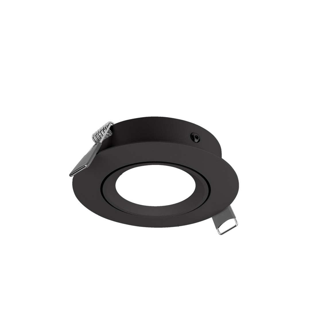 LITEN SUPRA 80 LED-Einbauleuchte Set schwarz, 9 W, 2700K, PhaseDIM