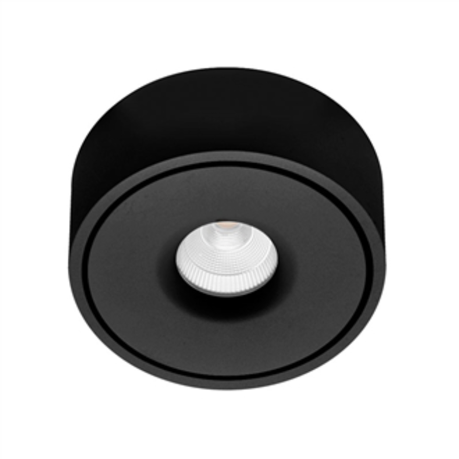 LITEN VITALITY 120 LED-Anbauleuchte Ø 120 mm mit Indirektlicht, schwarz