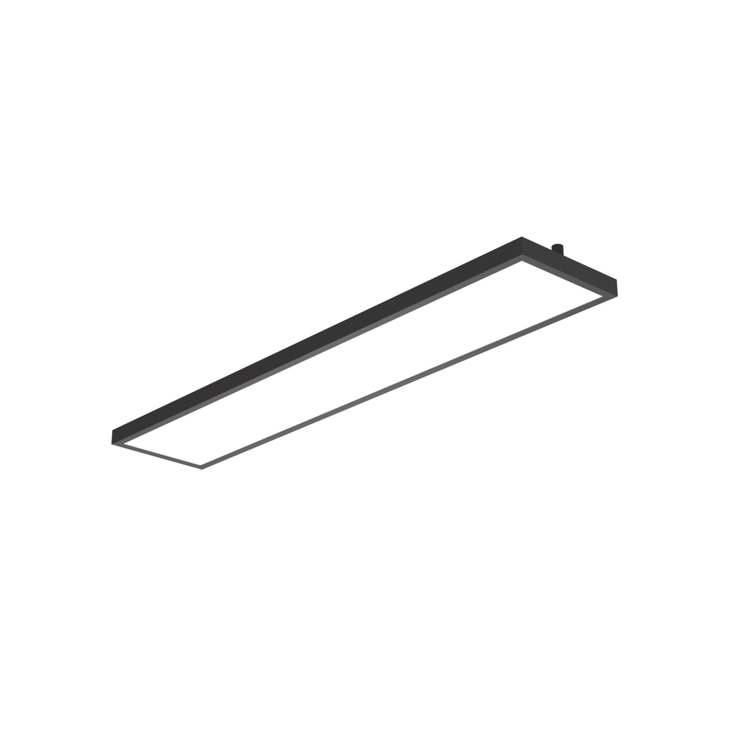 LITEN WORKS LED-Anbauleuchte 1500 mm mit Indirektlicht, schwarz