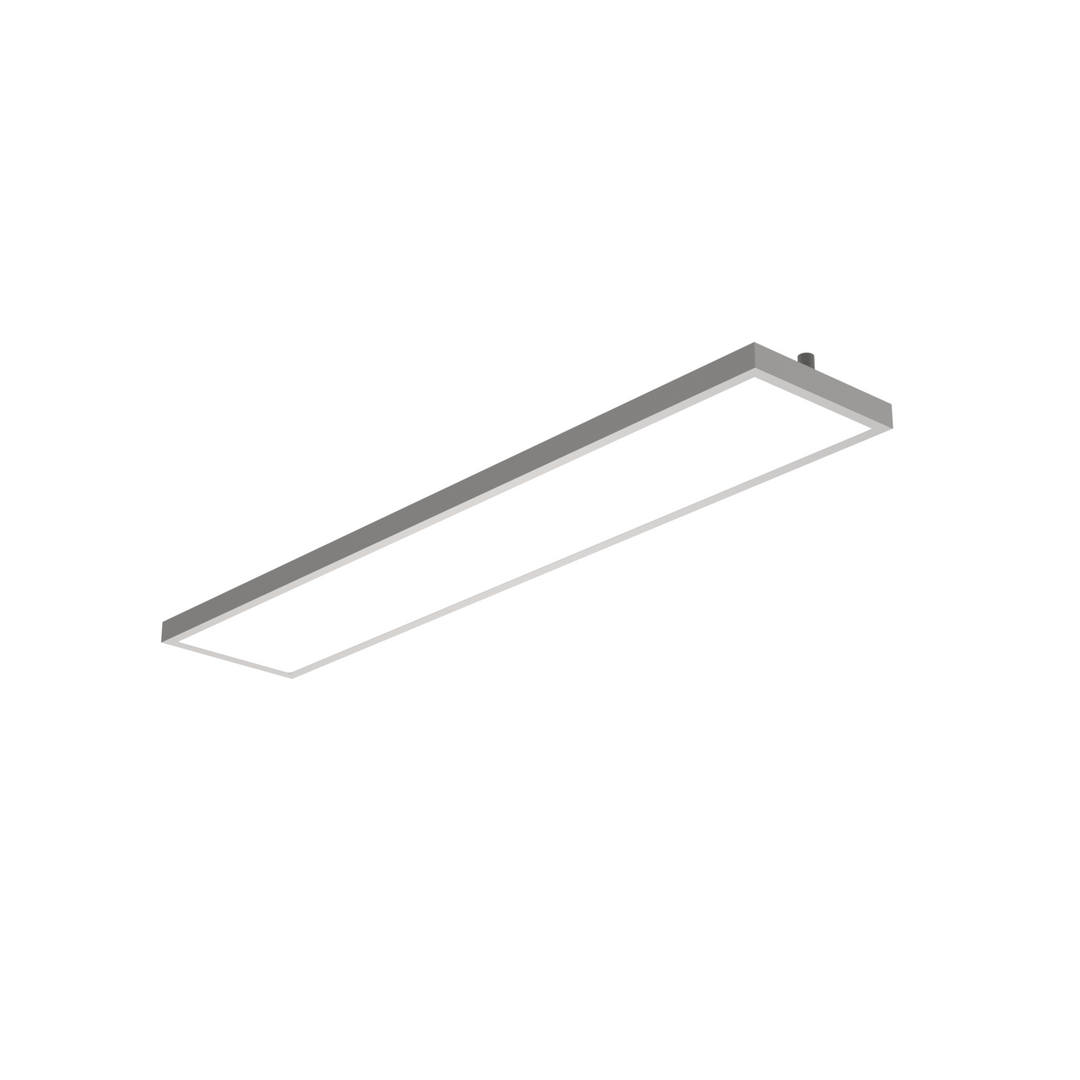 LITEN WORKS LED-Anbauleuchte 1500 mm mit Indirektlicht, silber
