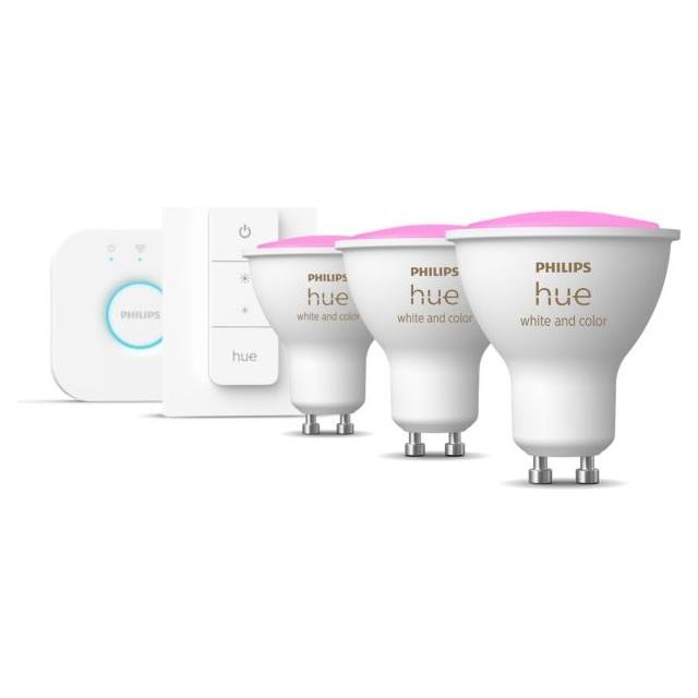 Philips Hue White & Color Ambiance, 4.3W, GU10, Spot, matt, Starter-Kit