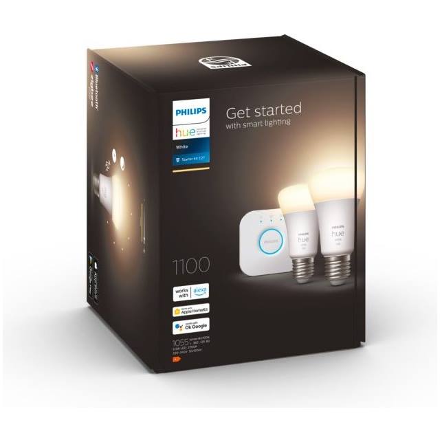 Philips Hue White, 9.5W, E27, Bulb, opal - Starter-Kit