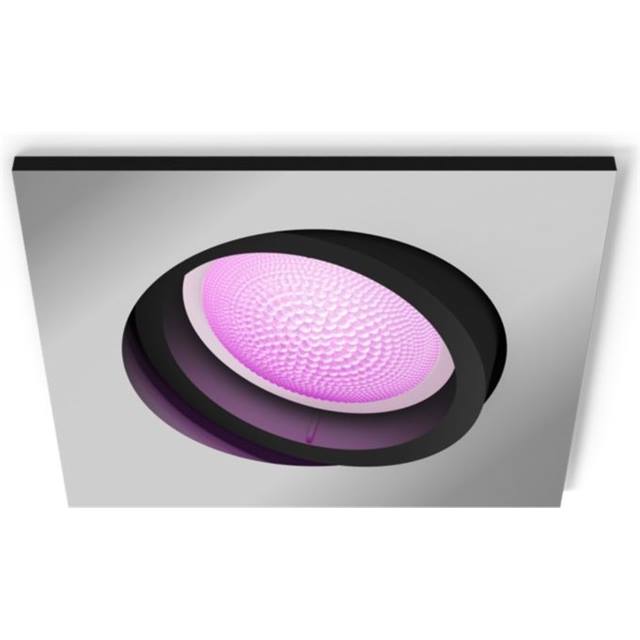 Philips Hue White & Color Ambiance Centura Einbauspot eckig - silber